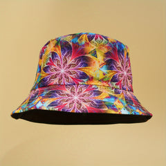 Graffiti Bucket Hat Hip Hop Printed Reversible Basin Hat Causal Sunscreen
