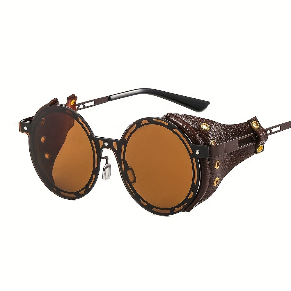 Men's Punk Style Round Frame Sunglasses