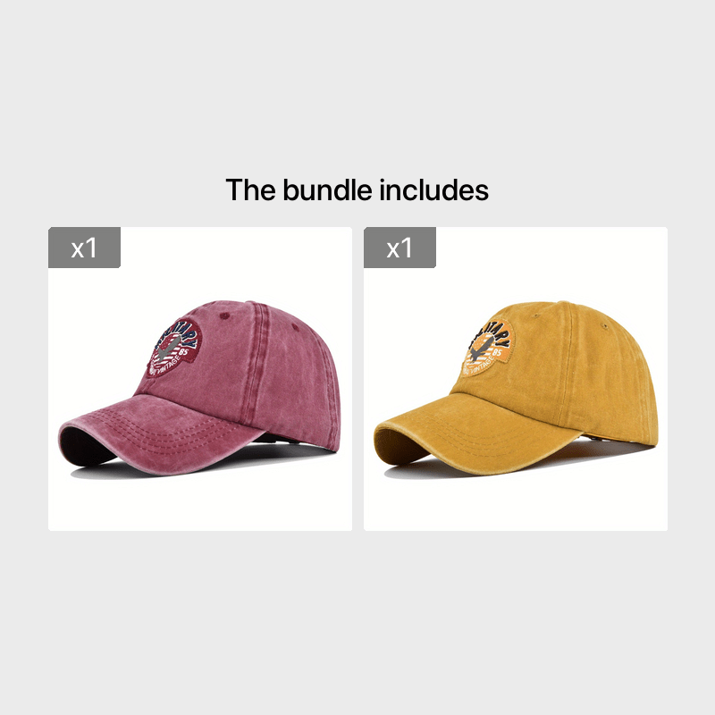 Embroidered Military Baseball Cap American Flag Vintage Duck Cap