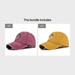 Embroidered Military Baseball Cap American Flag Vintage Duck Cap