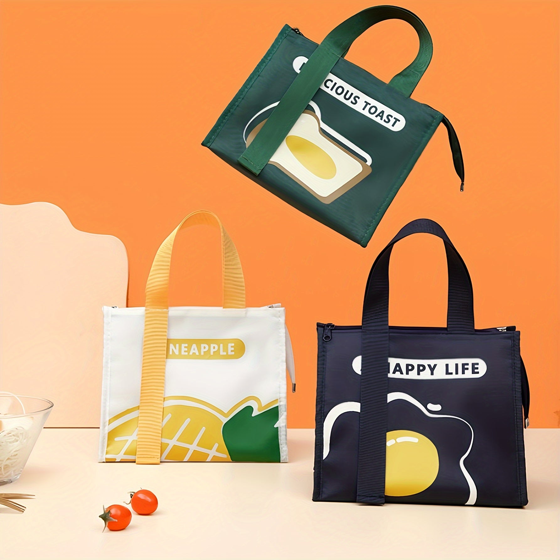 Large Capacity Insulated Bag Waterproof Bento Bag