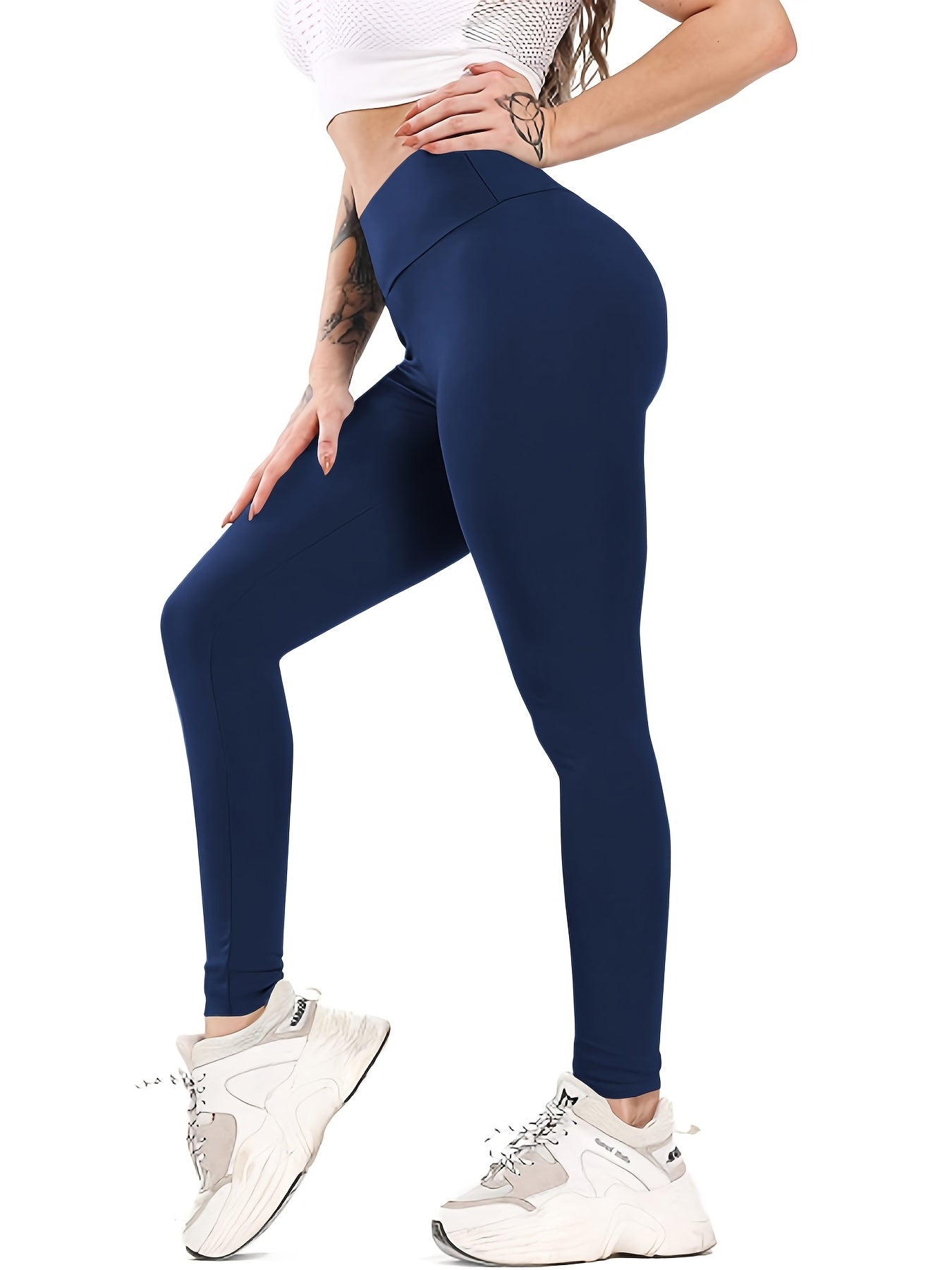 Bow Back High Waist Leggings Casual Bodycon Long Length Leggings