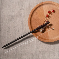 Chinese Style Wooden Hair Stick Retro Ponytail Holder Hair Accessories For Women