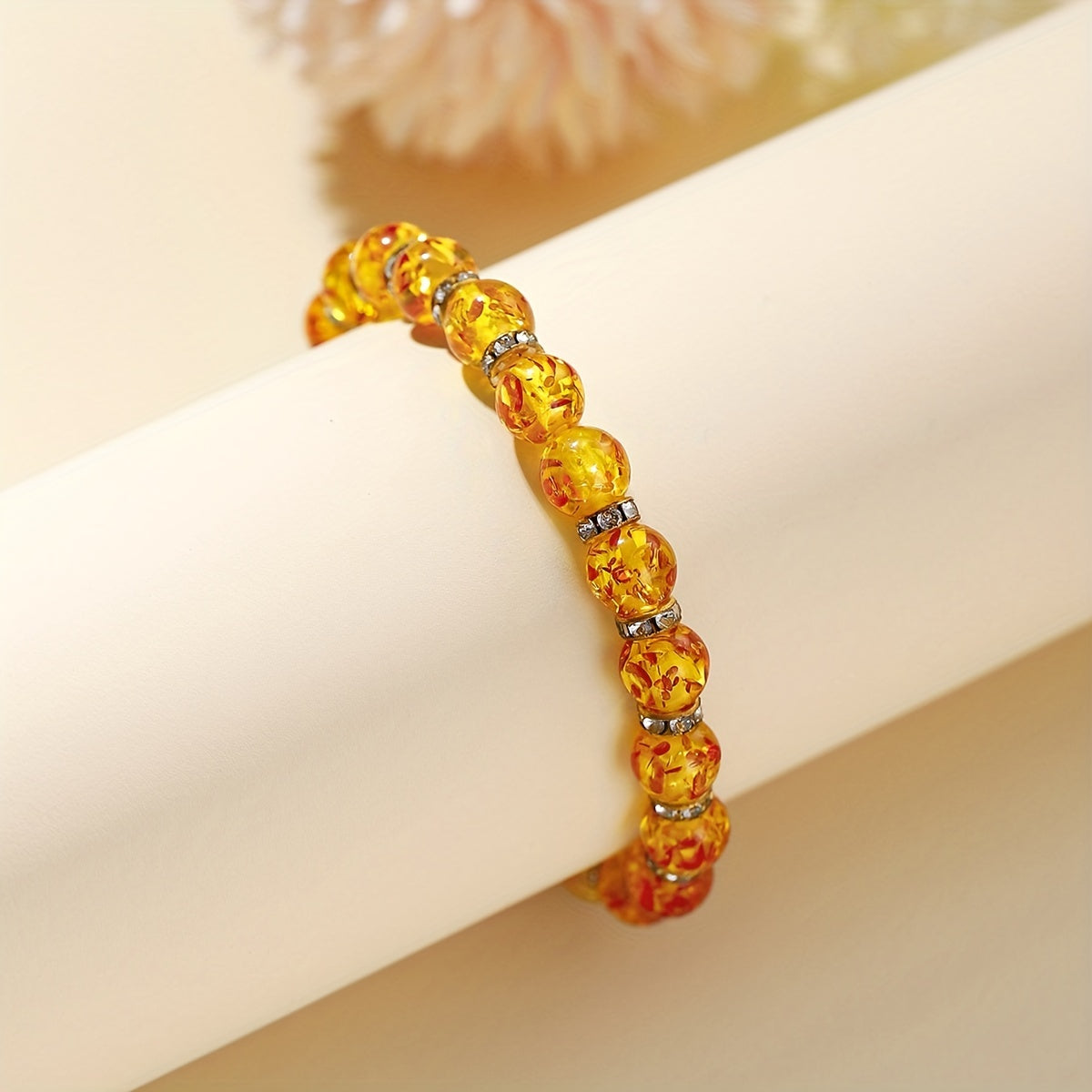 Men's Volcanic Stone Bead Bracelet