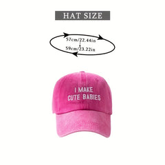 Embroidered Baseball Cap Vintage Dad Hat Gift For Her