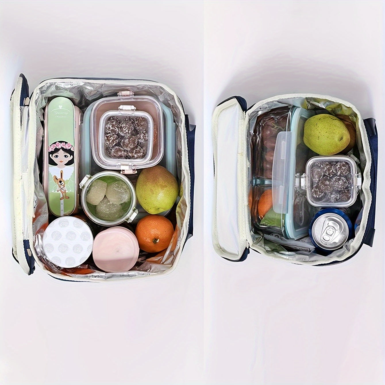 Large Capacity Insulated Lunch Bag for Office Workers