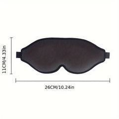 Soft Blackout Sleeping Eye Mask 3D Contoured Blindfold Adjustable Strap