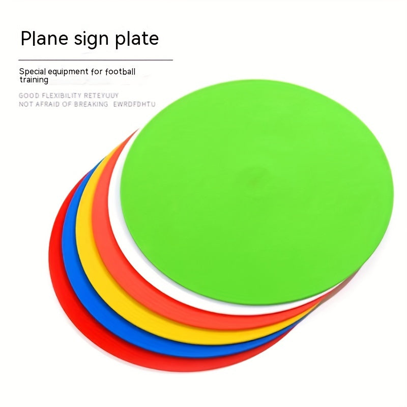 10pcs Non Slip Rubber Agility Markers Flat Field Cones for Sports Training
