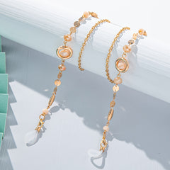 Rhinestone Butterfly Glasses Chain Sunglasses Eyeglass Holder