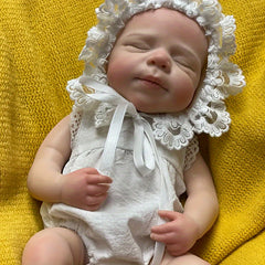 Realistic Silicone Baby Doll with Open Mouth Soft Touch Reborn Doll - Pascale