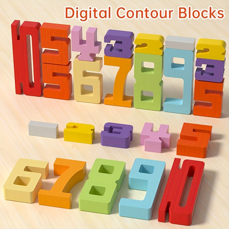 Digital Building Blocks: Numbers Added Together = Same Height Logic Game