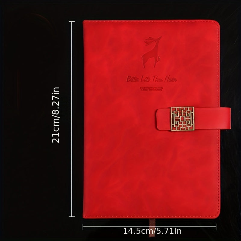 A5 PU Leather Notepad Magnetic Buckle Soft Journal