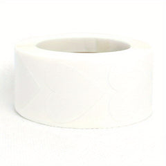 500 Blank Love Stickers Heart Shaped Self-Adhesive Labels