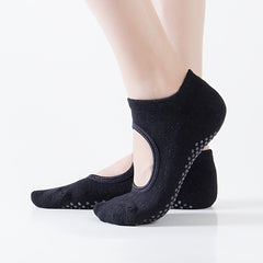 Women's Cushioned Padded Anti Slip Pilates Socks