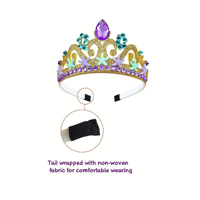 Mermaid Princess Crown for Girls Cosplay