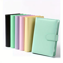 Deluxe Macaron PU Leather Loose Leaf Notebook Set