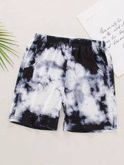 Boys' Tie Dye Printed Beach Shorts