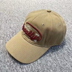 Big Head Circumference Men's Retro Baseball Cap Embroidered Sunshade Peaked Cap