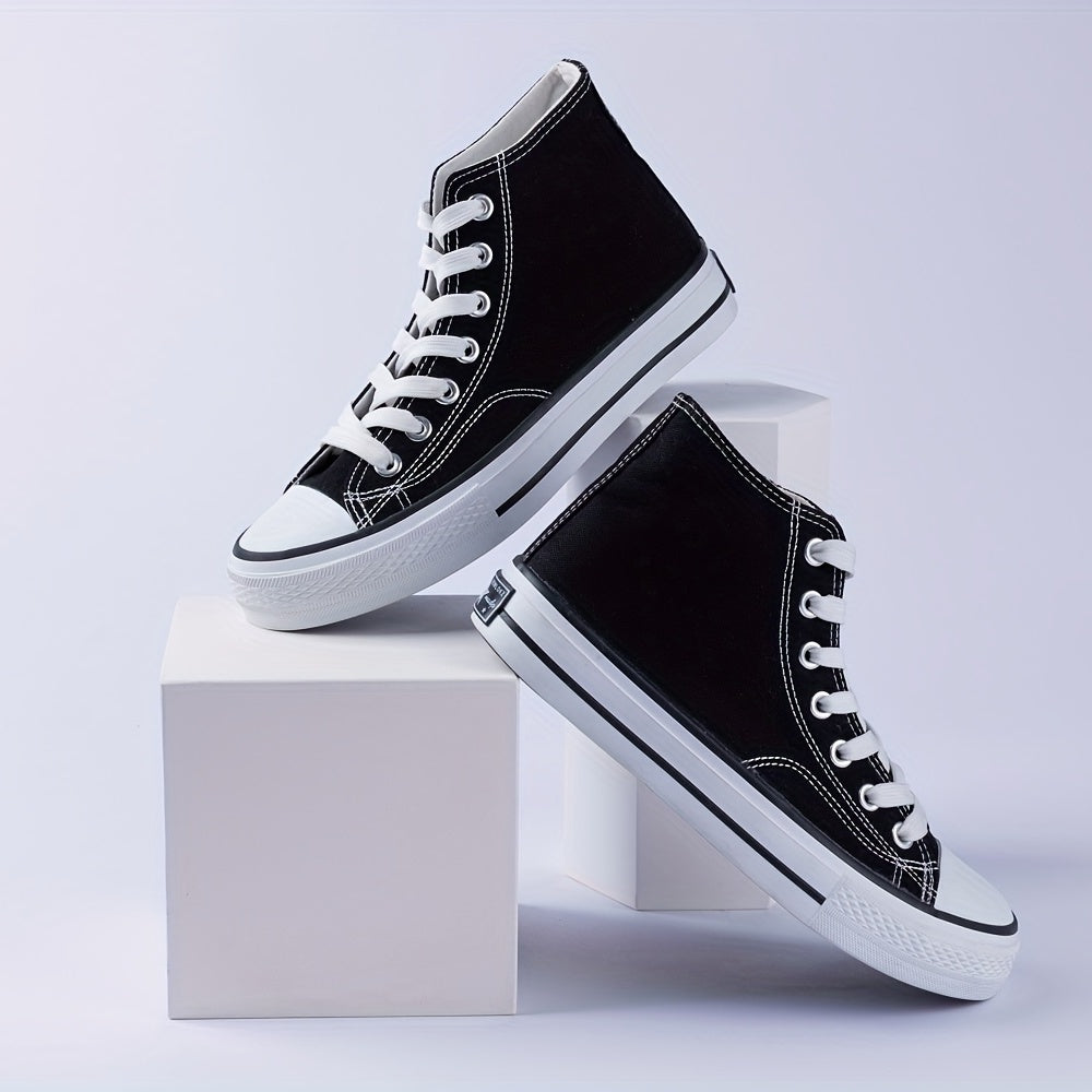 Men's High Top Sneakers Lace Up Casual Outdoor Walking Shoes