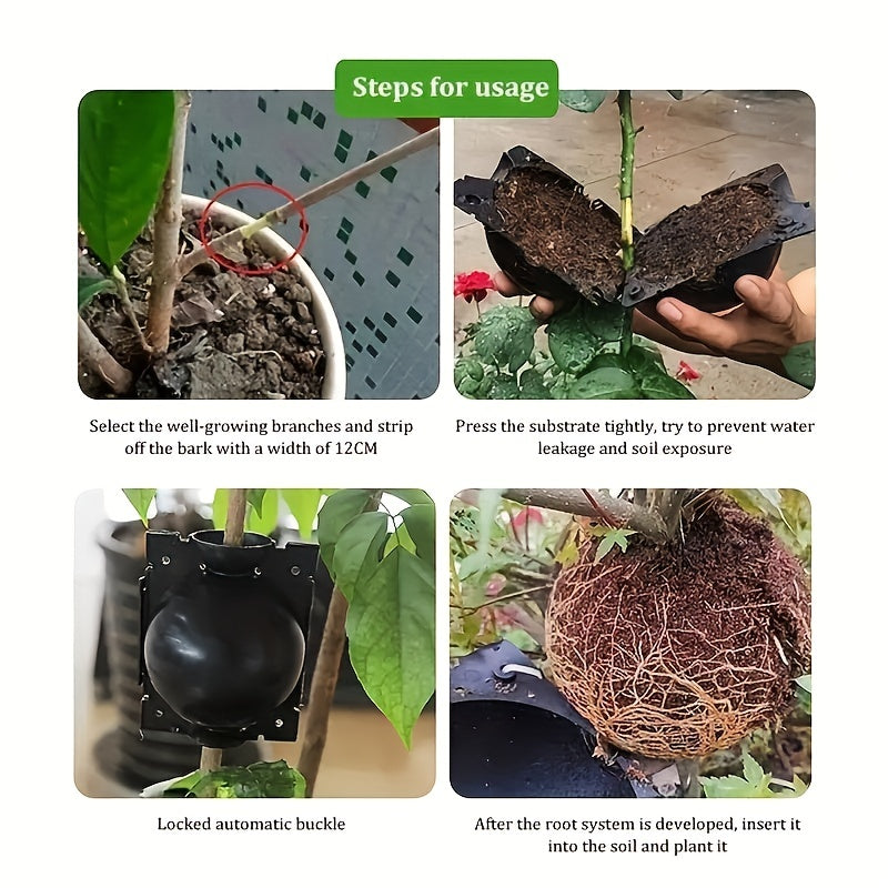 10pcs Reusable Plant Rooting Air Layering Pods