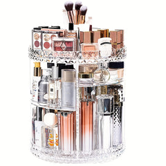 DIY Adjustable Spinning Cosmetic Storage Display Box
