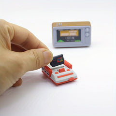 Doll House Accessories Living Room Scene Model Mini Retro TV Model