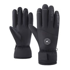 Waterproof Windproof Plush Gloves for Winter Outdoor Activities