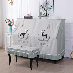 Cloth Piano Cover Dustproof Half Open