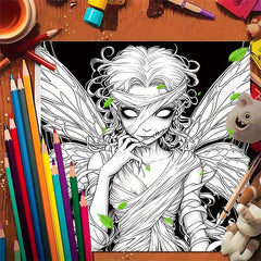 Horror Fairy Drawing Coloring Book - Upgraded Deluxe Edition