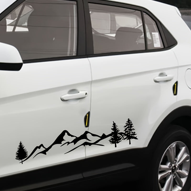 Car Reflective Mountain Flower Decal Vinyl Graphics Kit