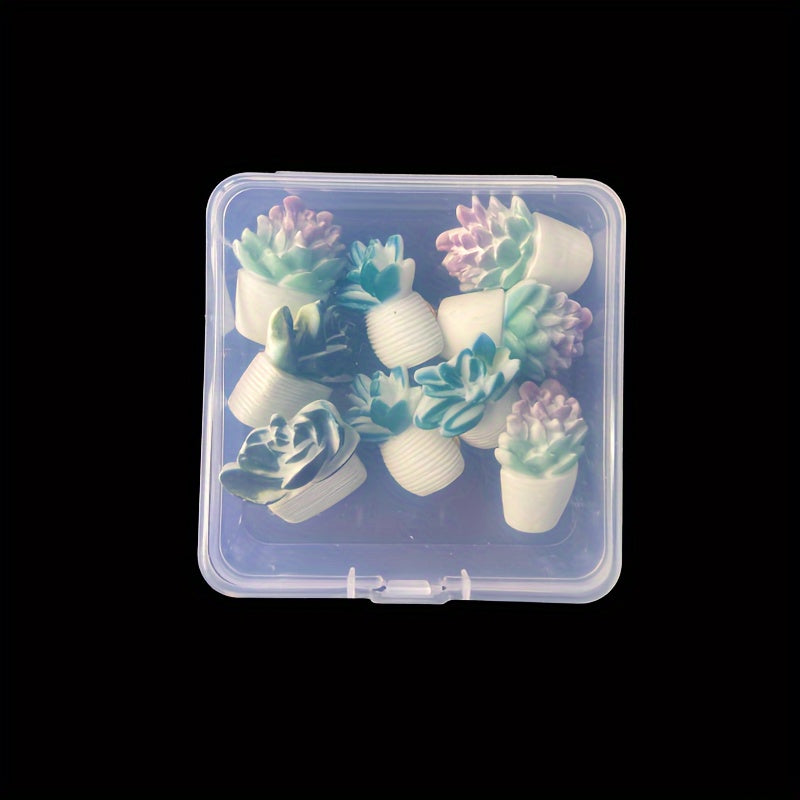 9pcs Succulent Thumbtack Plant Pot Resin Tack Press Nail Wall Nail Decoration