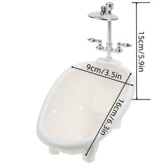 1pc Dollhouse Miniatures Bathtub Furniture Bathroom Accessories Kids Pretend Toy