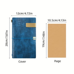 Hand Crafted Leather Travelers Notebook with Notepads & Card Slots