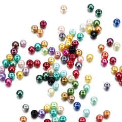 100pcs Glass Pearl Beads for DIY Jewelry Making