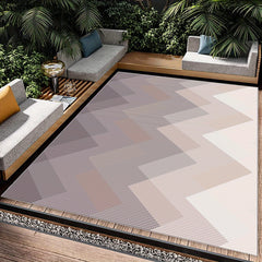 Geometric Striped Carpet Non Slip Soft Faux Sheepskin Floor Mat