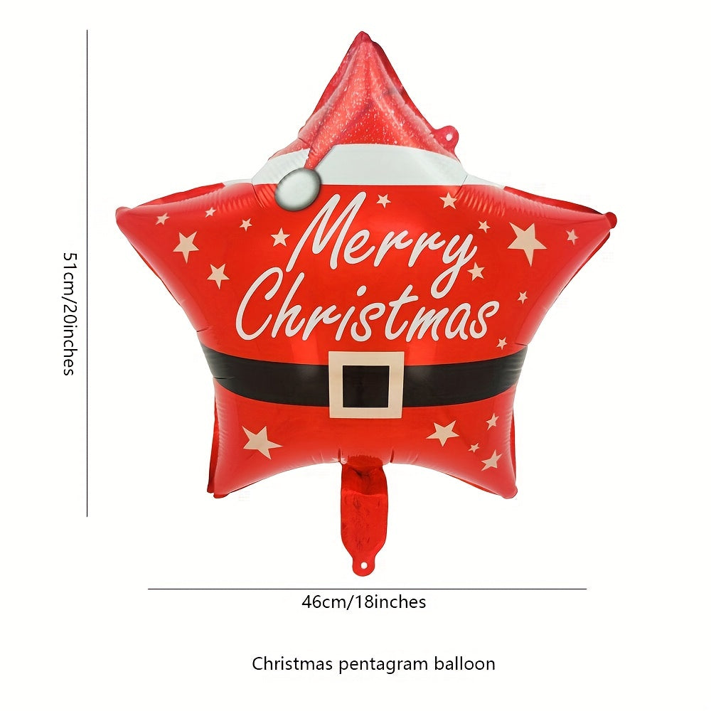 2pcs Christmas Star Balloons Gift Decoration Party Decor