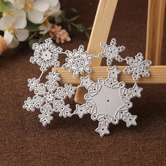1pc Snowflake Metal Cutting Dies Happy Year Winter Holidays Decoration