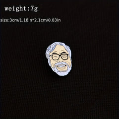 Anime Master Character Head Brooch for Men