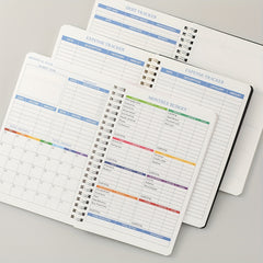 PVC Hardcover Budget Planner w/ Expense Tracker - Manage Money Effectively