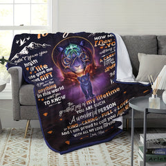 To My Son Envelope Blanket for Home & Outdoor Use
