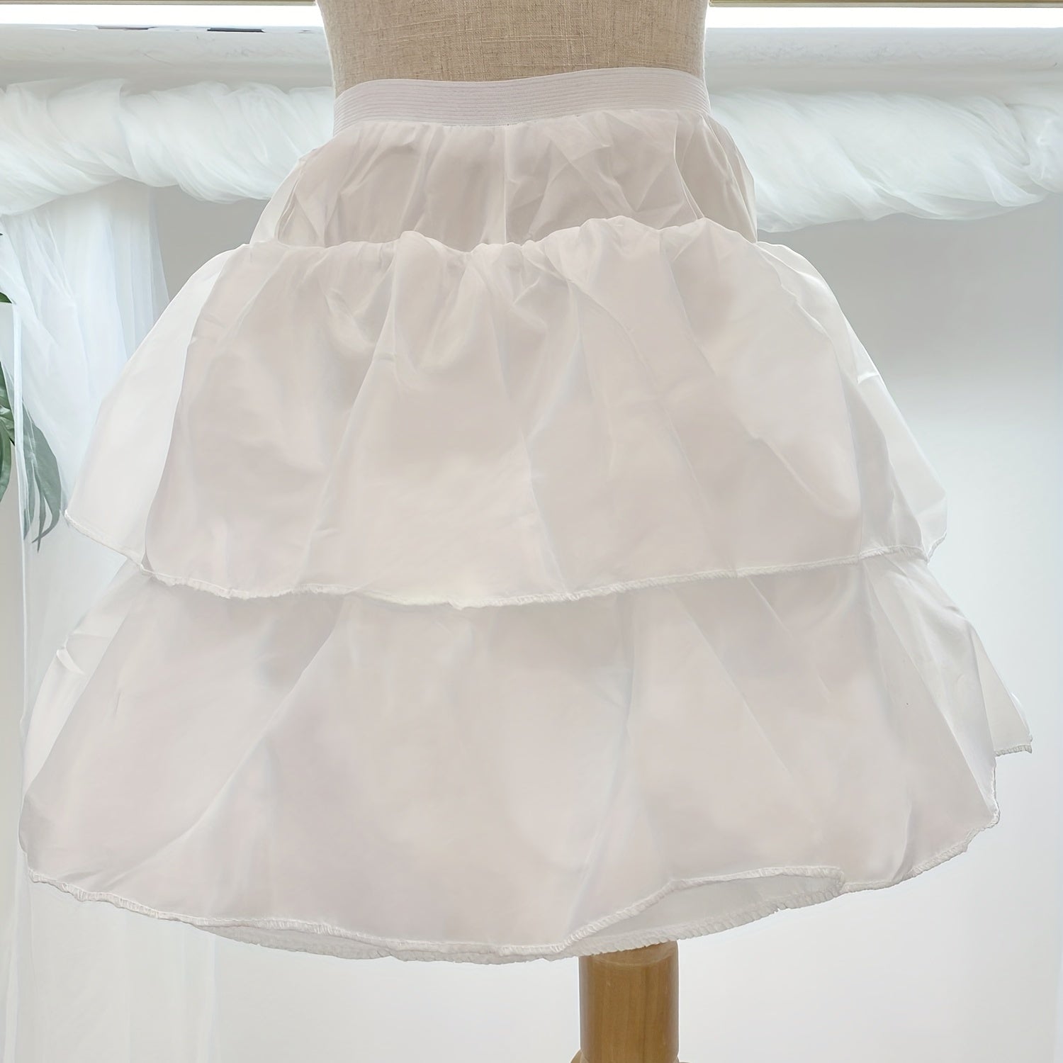Polyester Solid Skirt For Girls