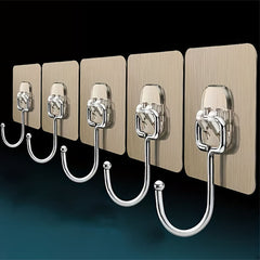 5pcs Wall Hooks Large Size Punching Hook For Kitchen Room