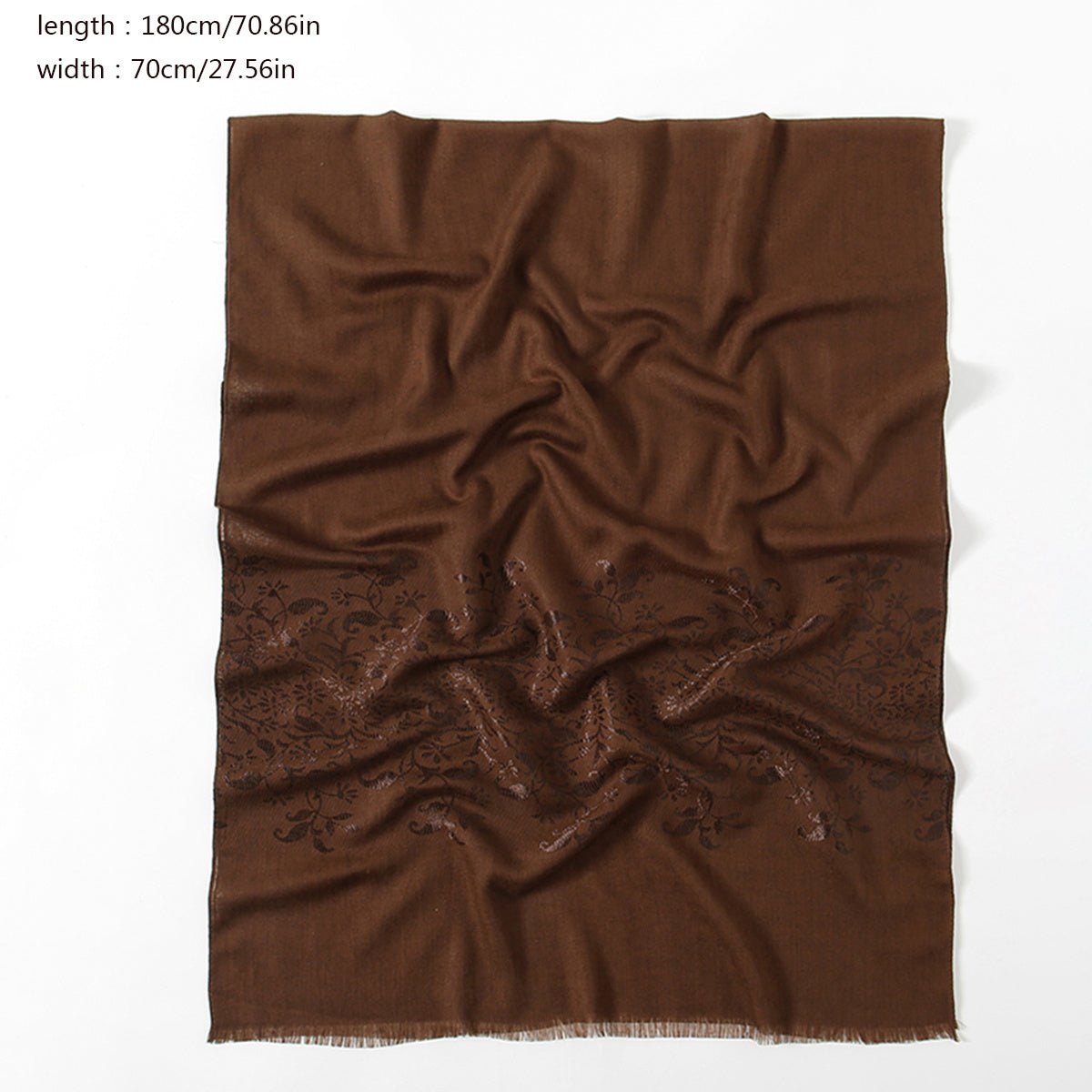 Pattern Fringed Scarf Thin Breathable Shawl Long Sunscreen Head Wrap
