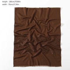 Pattern Fringed Scarf Thin Breathable Shawl Long Sunscreen Head Wrap