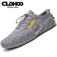 CLOHOO Men's Stitch Casual Shoes Lightweight Breathable Sneakers