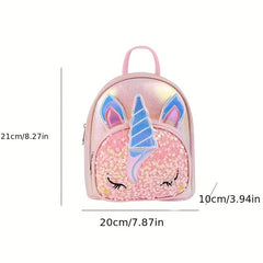 Sequin Unicorn Shoulder Backpack for Kids