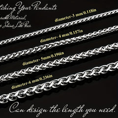 Titanium Steel Flower Basket Necklace for Men and Women