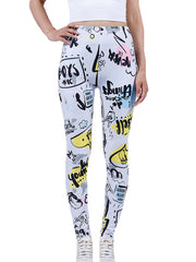 Cartoon Graffiti Women's Pants