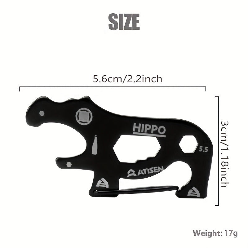 Hippo Shaped Key Buckle for Camping Hiking