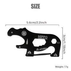 Hippo Shaped Key Buckle for Camping Hiking